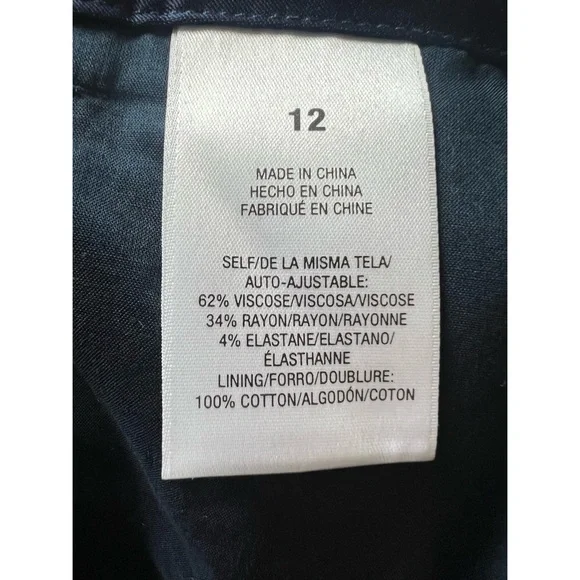 New Favorite Daughter Anthropologie Navy Pants Size 12 - Picture 8 of 9